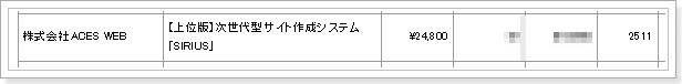 次世代型サイト作成システム「SIRIUS」シリウス上位版売上本数
