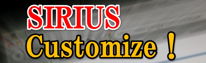 SIRIUSカスタマイズヘッダー