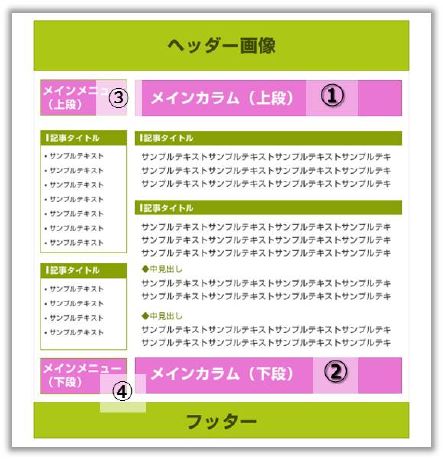 フリースペース２カラム